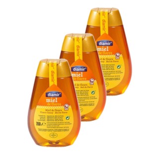 Lot 3x Miel de fleurs - Squeezer 350g