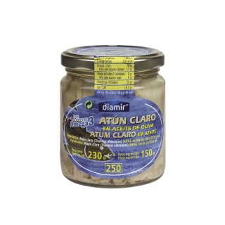 Lot 6x Echine de thon albacore à l'huile d'olive - Bocal 220g