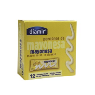 Lot 12x Mayonnaise - 12 dosettes 12g - Boîte 160g