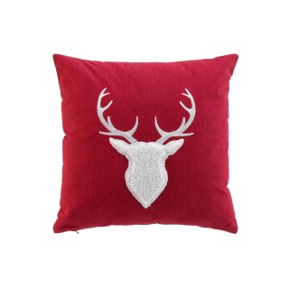 Coussin déhoussable Cévenne - 40 x 40 cm - Rouge