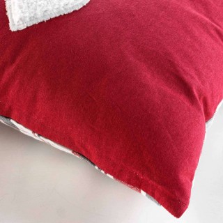 Coussin déhoussable Cévenne - 40 x 40 cm - Rouge