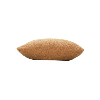 Coussin déhoussable BELI - Bouclette unie - 45 x 45 cm - Camel