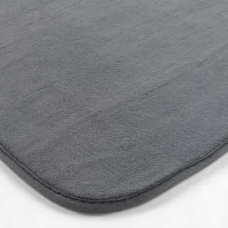 Tapis contour WC Berkeley - 45 x 45 cm - Gris anthracite