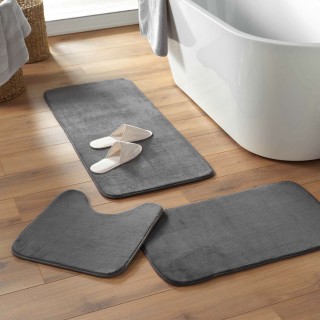 Tapis de bain Berkeley - 45 x 75 cm - Gris anthracite