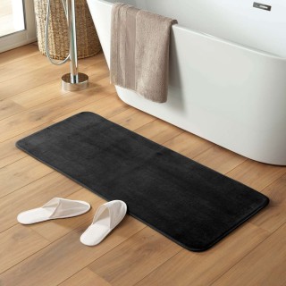 Tapis de bain grande taille Berkeley - 50 x 120 cm - Noir