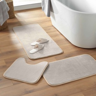 Tapis de bain grande taille Berkeley - 50 x 120 cm - Taupe