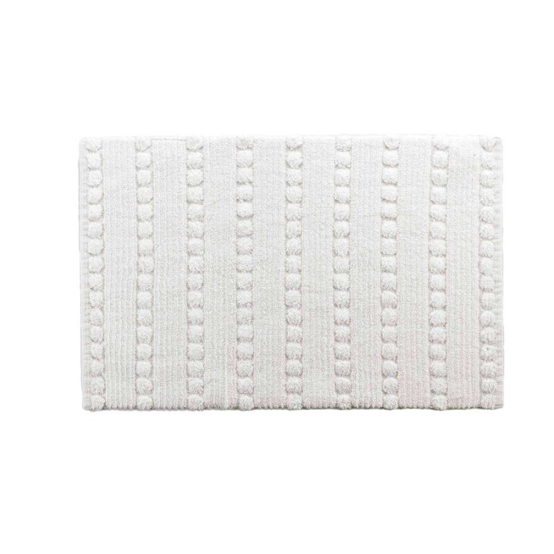 Tapis de bain Calabasa en coton tufté - 50 x 80 cm - Blanc