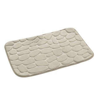 Tapis de bain à mémoire de forme Galet - 50 x 80 cm - Naturel