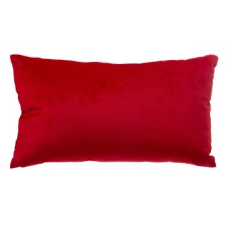 Coussin lettre au Père Noël - 50 x 30 cm - Blanc et rouge