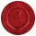 Lot de 12 dessous d'assiette effet bois D. 33 cm - Rouge