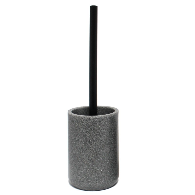 Brosse WC Jasper effet granit - Gris et noir