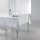 Nappe rectangulaire antitache et infroissable Flocons - 150 x 240 cm - Blanc et argent