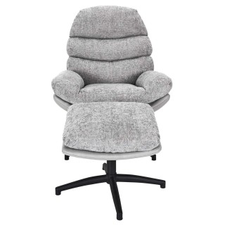 Fauteuil relax Horten avec repose pieds - Gris