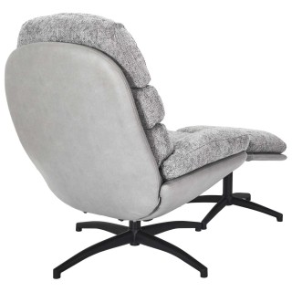 Fauteuil relax Horten avec repose pieds - Gris