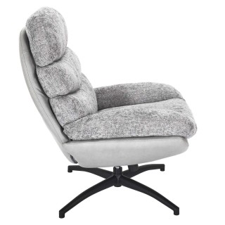 Fauteuil relax Horten avec repose pieds - Gris