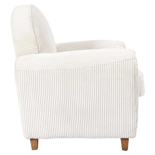 Fauteuil club en tissu côtelé Drammen - Beige