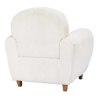 Fauteuil club en tissu côtelé Drammen - Beige