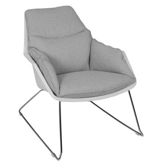 Fauteuil design Vadso - Gris