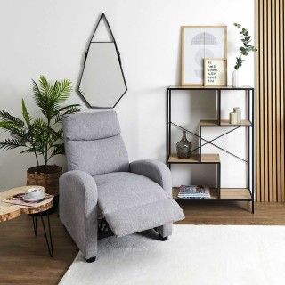 Fauteuil relax multiposition Odda - Gris