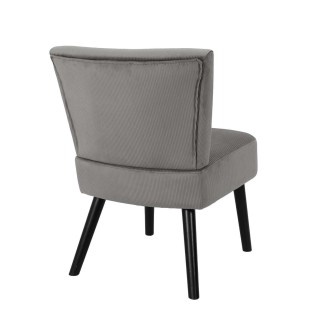 Fauteuil crapaud en velours Giulia - Gris