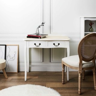 Bureau avec 2 tiroirs Victoria - Blanc