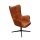 Fauteuil pivotant Helsinki - Marron