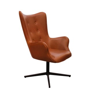 Fauteuil pivotant Helsinki - Marron