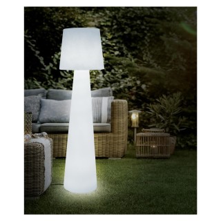 Lampadaire LED lumières multicolores - Blanc