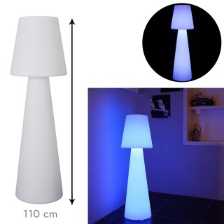 Lampadaire LED lumières multicolores - Blanc