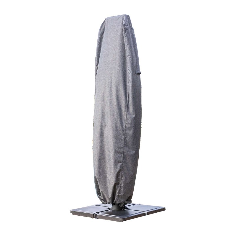 Housse de protection pour parasol décentré L HAMBO - 70 x 40 x 257 cm - Gris