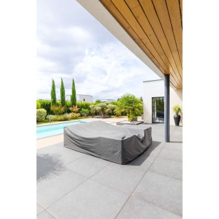 Housse de protection pour salon de jardin M HAMBO - 250 x 250 x 90 cm - Gris