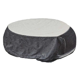 Housse de protection pour table ronde HAMBO - 200 x 200 x 80 cm - Gris