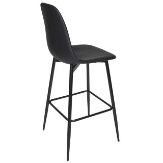 Lot de 2 chaises de bar MALO - Noir