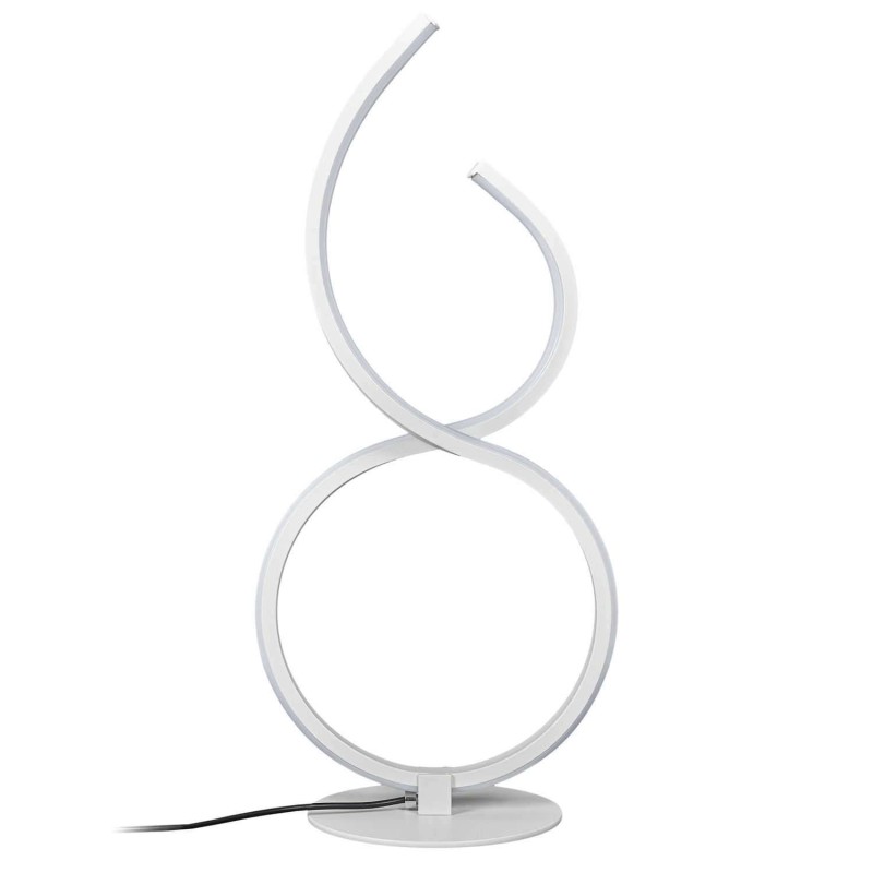 Lampe led design à poser - Hauteur 36 cm - Blanc