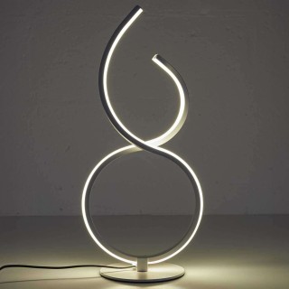 Lampe led design à poser - Hauteur 36 cm - Blanc