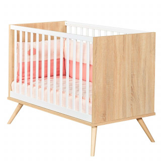 Lit bébé Seventies - Sauthon - 60 x 120 cm - Blanc