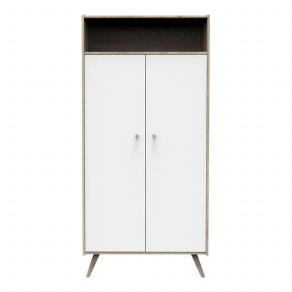 Armoire Access Bois - Sauthon - Blanc et marron