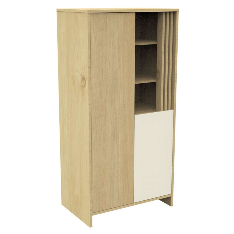 Armoire Tokyo - Sauthon - Blanc et marron