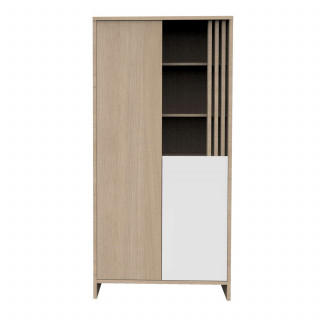 Armoire Tokyo - Sauthon - Blanc et marron