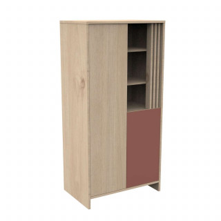 Armoire Tokyo - Sauthon - Terracotta et marron