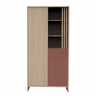 Armoire Tokyo - Sauthon - Terracotta et marron