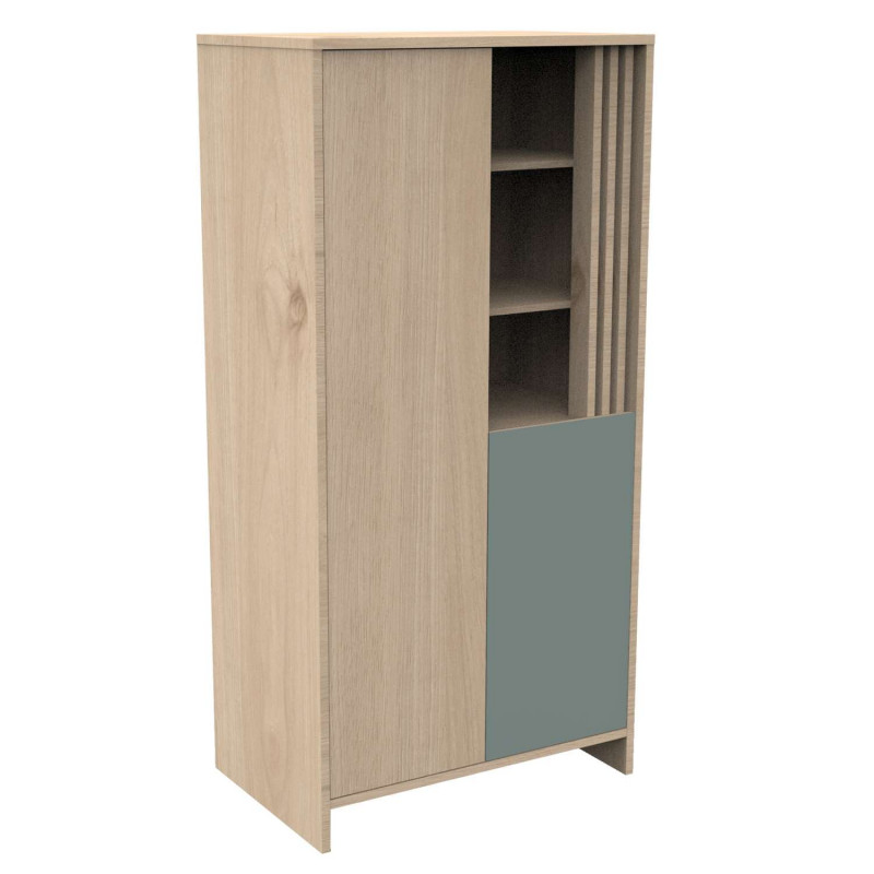 Armoire Tokyo - Sauthon - Sauge et marron