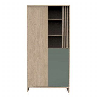 Armoire Tokyo - Sauthon - Sauge et marron