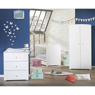 Lit bébé Basic - Sauthon - 60 x 120 cm - Blanc