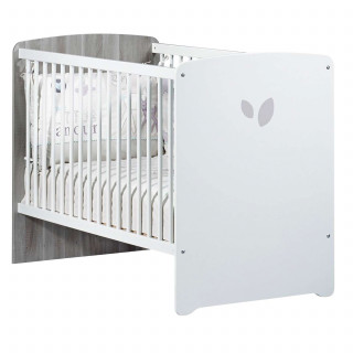 Lit bébé Leaf - Sauthon - 60 x 120 cm - Blanc