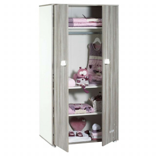 Armoire Smile - Sauthon - Gris et blanc