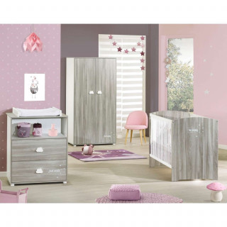 Armoire Smile - Sauthon - Gris et blanc