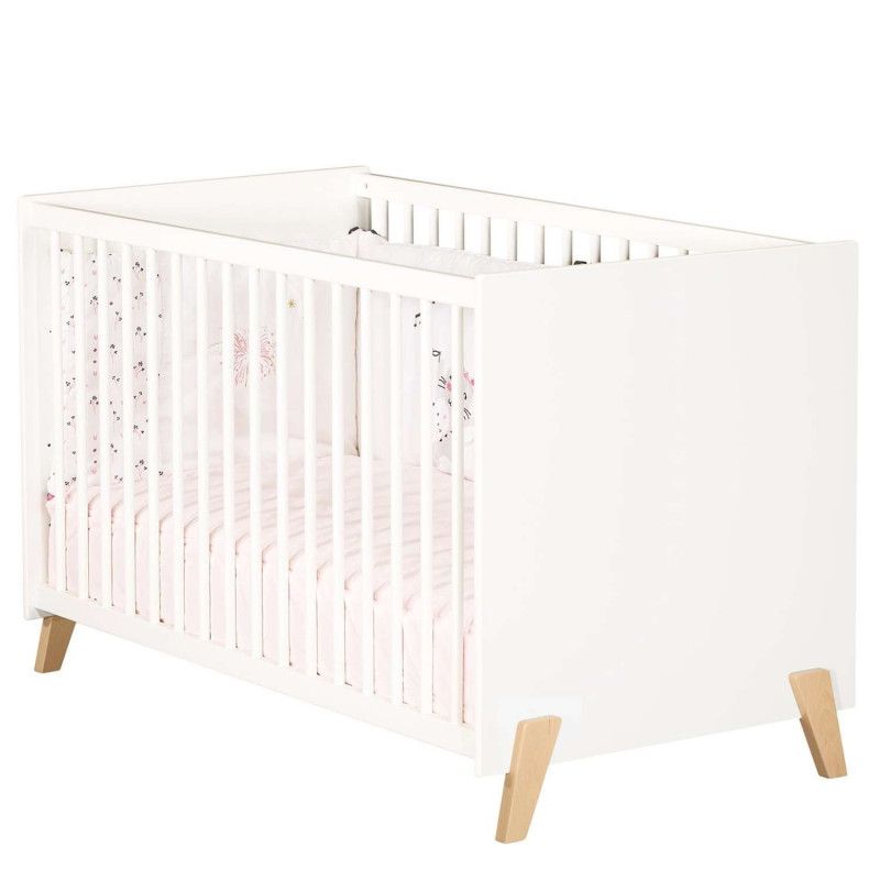 Lit bébé Joy - Sauthon - 60 x 120 cm - Blanc