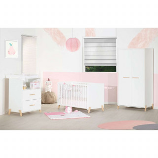 Lit bébé Joy - Sauthon - 60 x 120 cm - Blanc