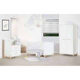 Lit bébé évolutif Joy - Sauthon - 70 x 140 cm - Blanc